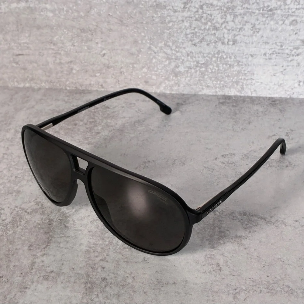Carrera Men's Black Frame Sunglasses with Dark Lenses